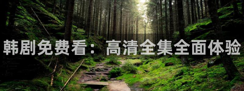 韩剧免费看：高清全集全面体验