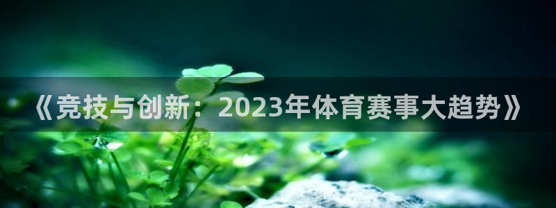 《竞技与创新：2023年体育赛事大趋势》